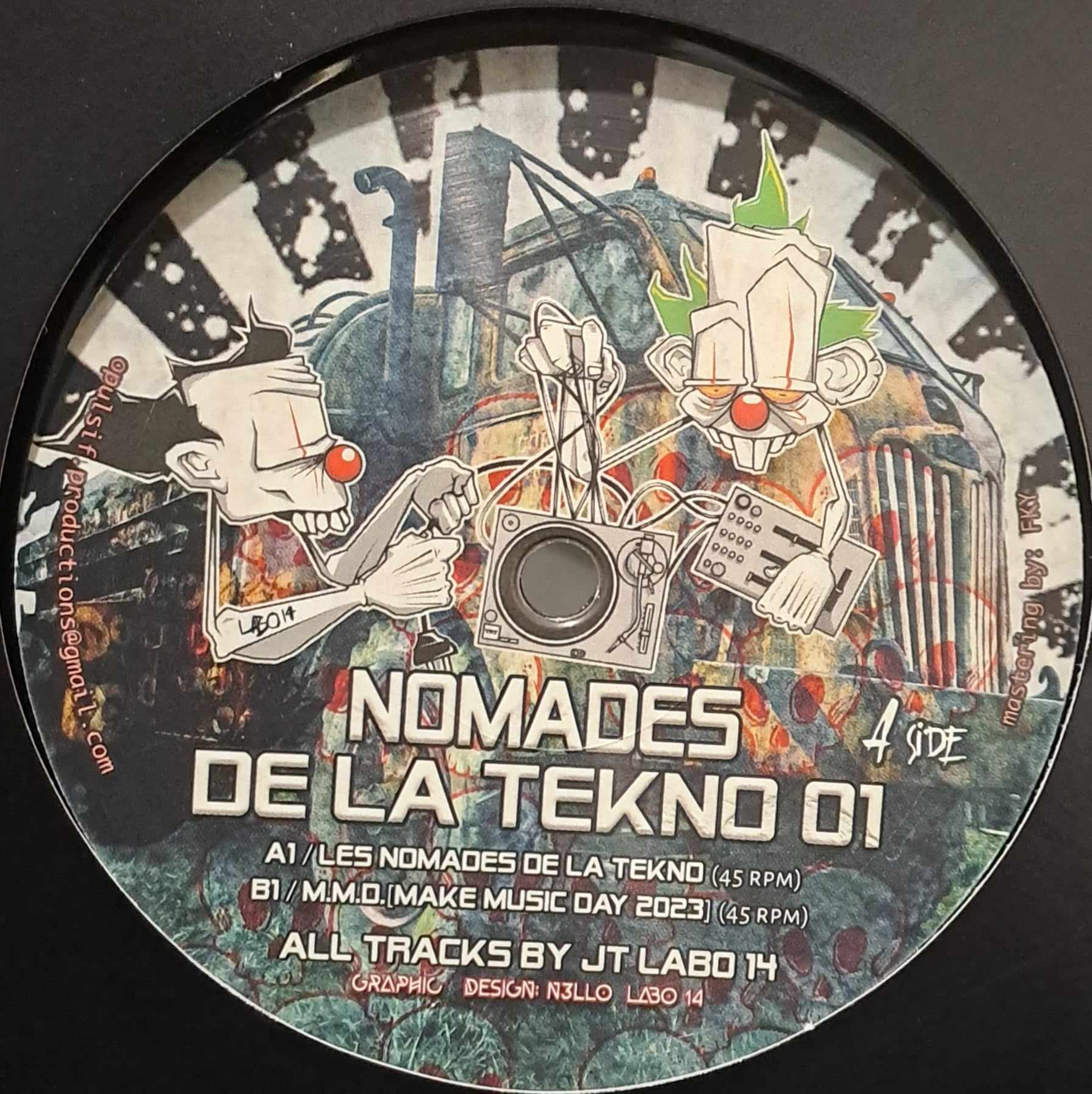 Nomades De La Tekno 01 (dernières copies en stock) - vinyle acid